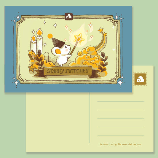 Postcard Starry Matches