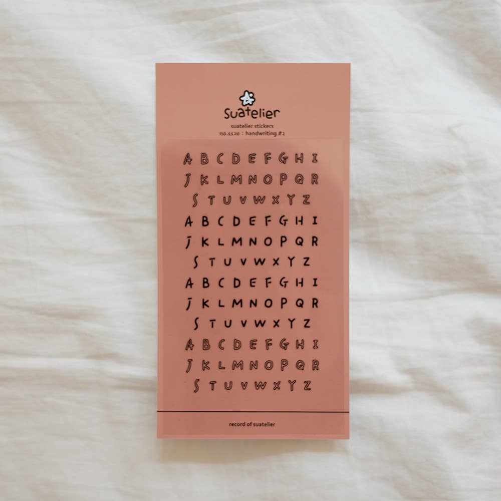Suatelier-1120 Handwriting #2 Sticker Sheet