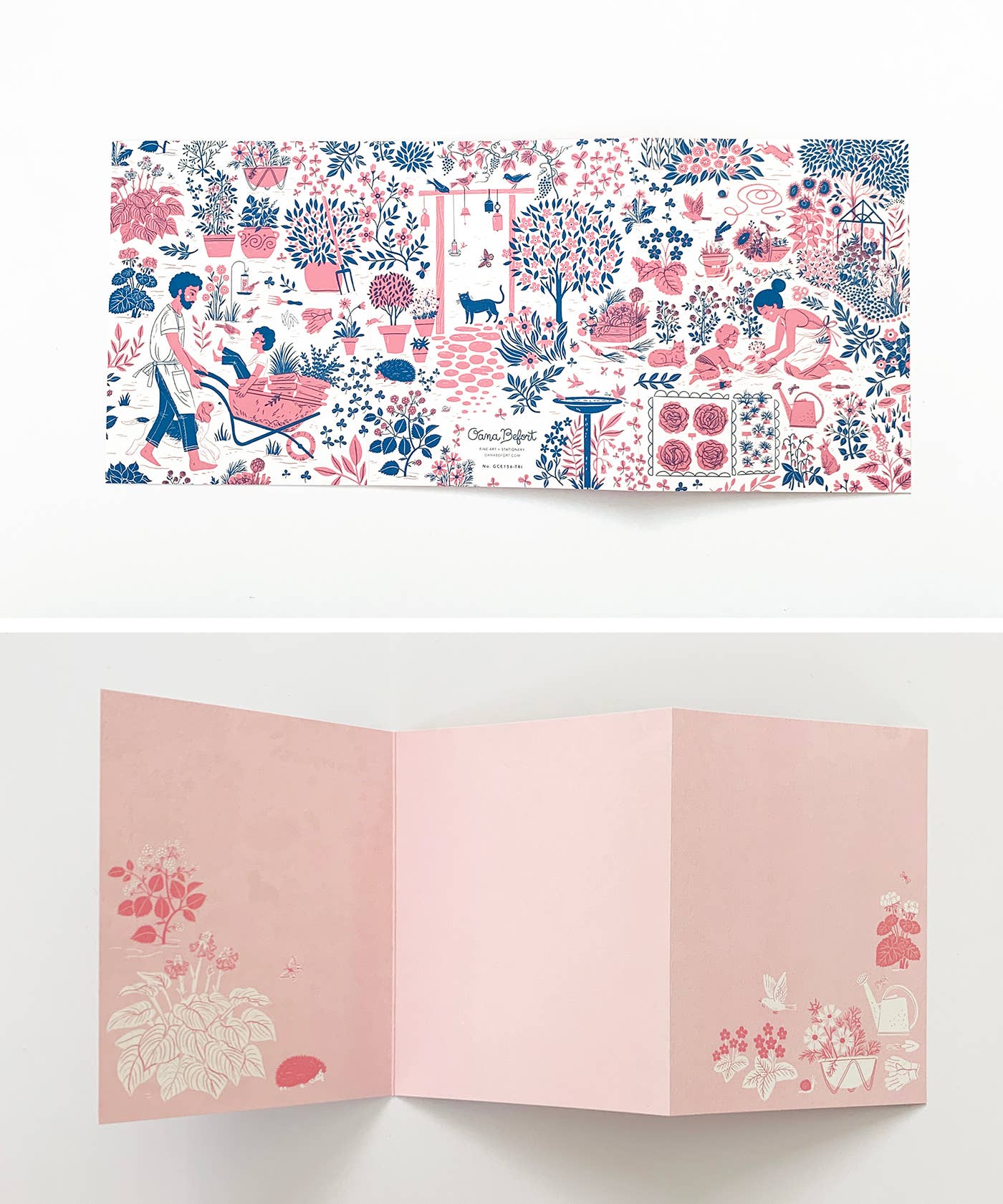 GARDENERS / tri fold greeting card
