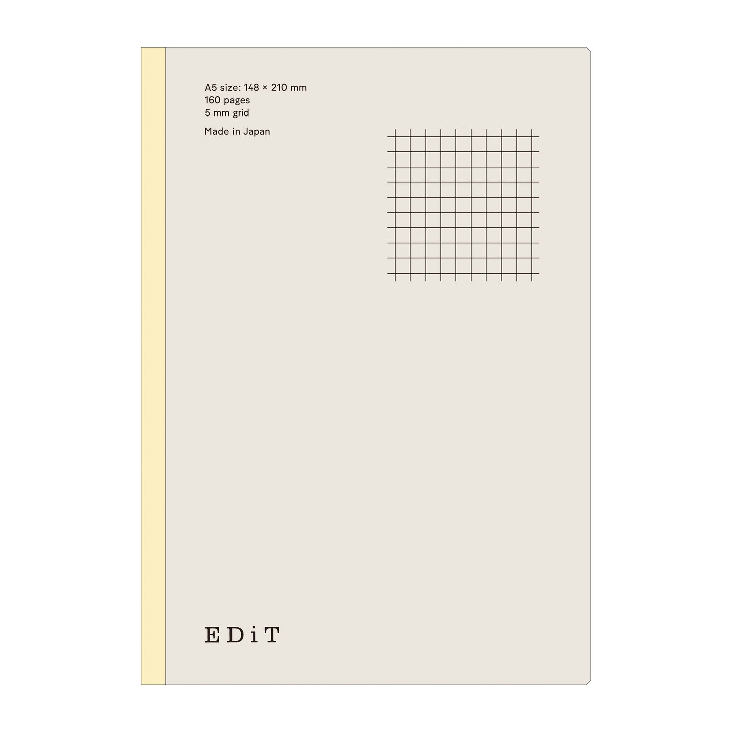 EDiT A5 Lightweight Notebook – 3 Layout (Grid, Ruled, Blank)