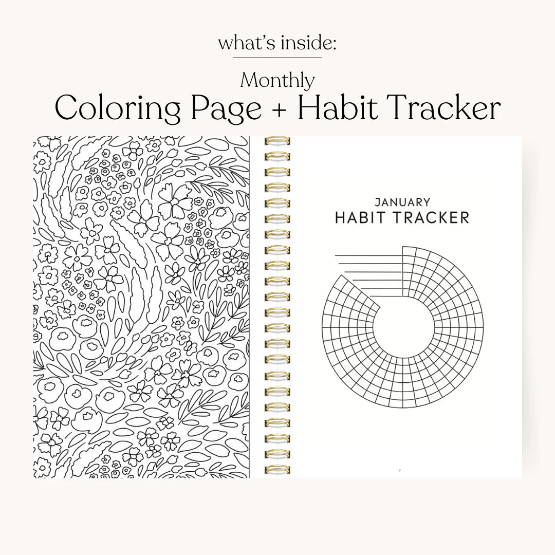 25-26 Academic Planner - Forget Me Nots 8.5x11