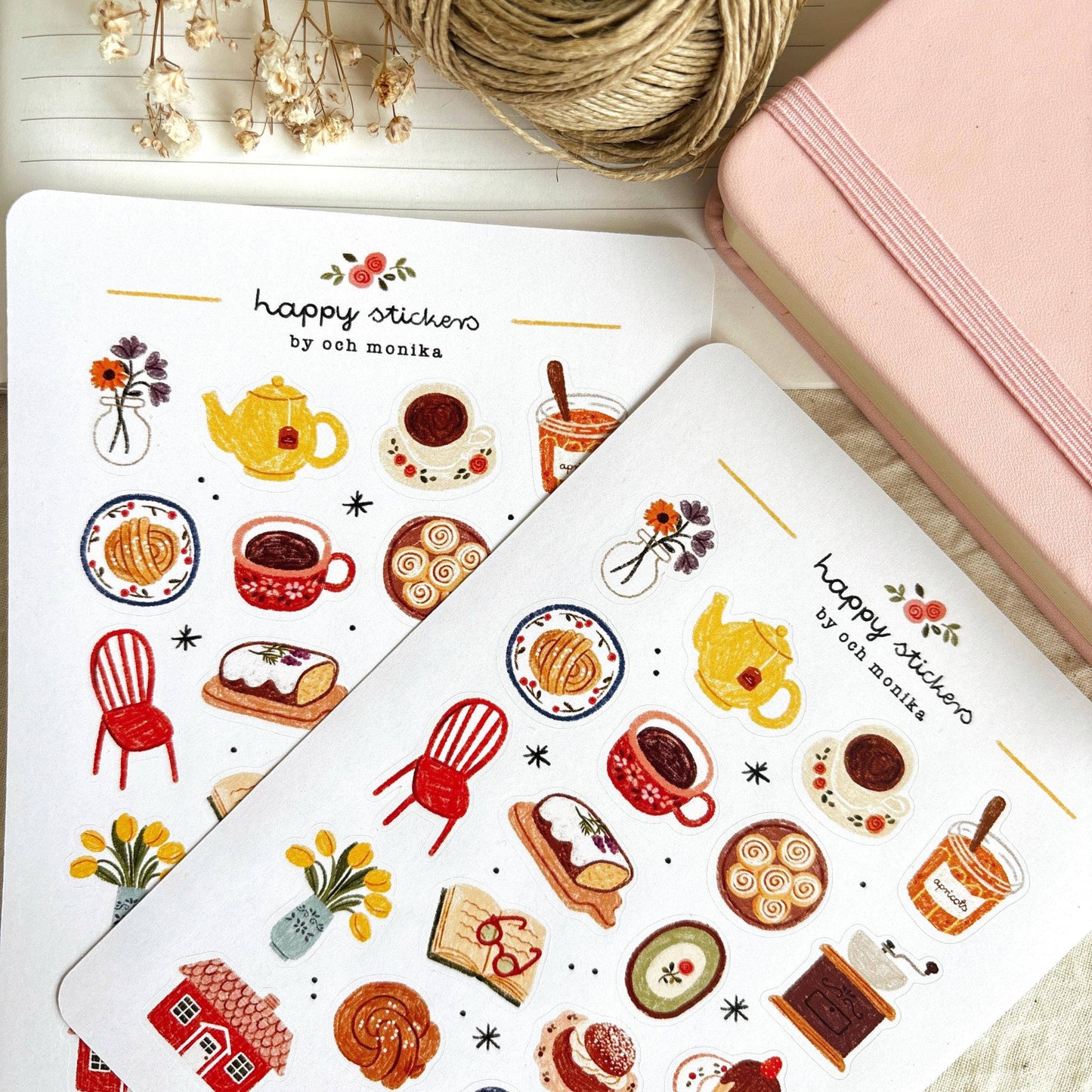 Fika - Planner & Journal Stickers | A6 Matte Paper