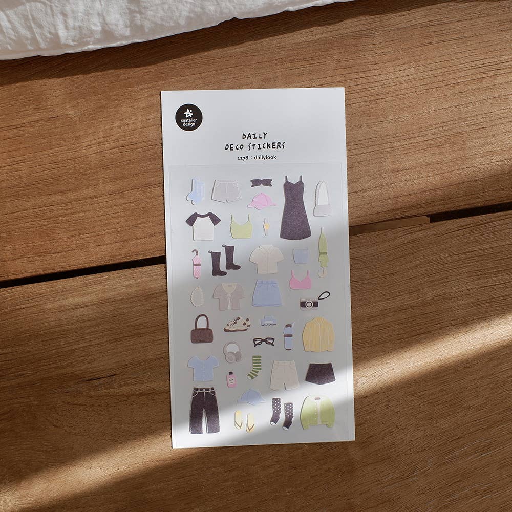 Suatelier-1178 Dailylook Sticker Sheet