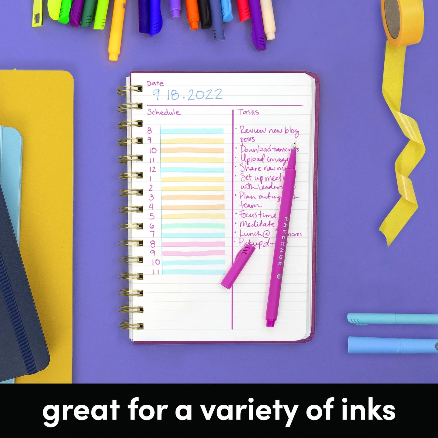 Whimsical Garden Hardcover Spiral Lined Journal Notebook