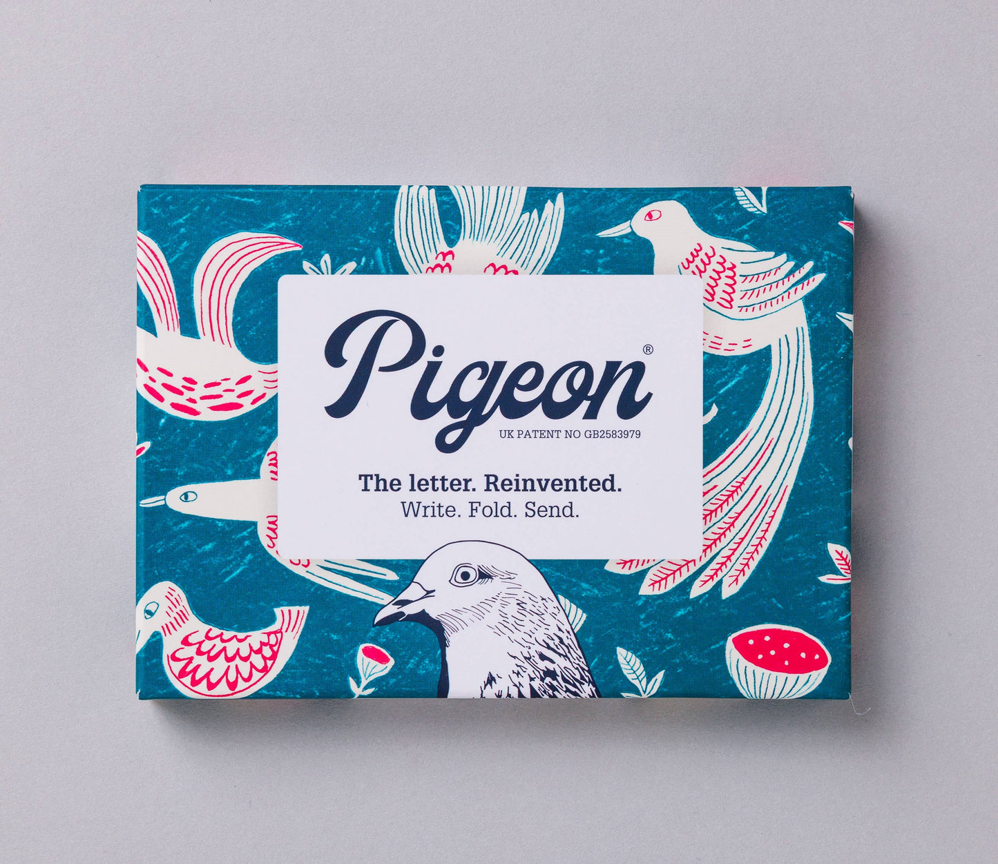 Fig & Feather Pigeon, Folding Letter Set – Pack of 6 Letters