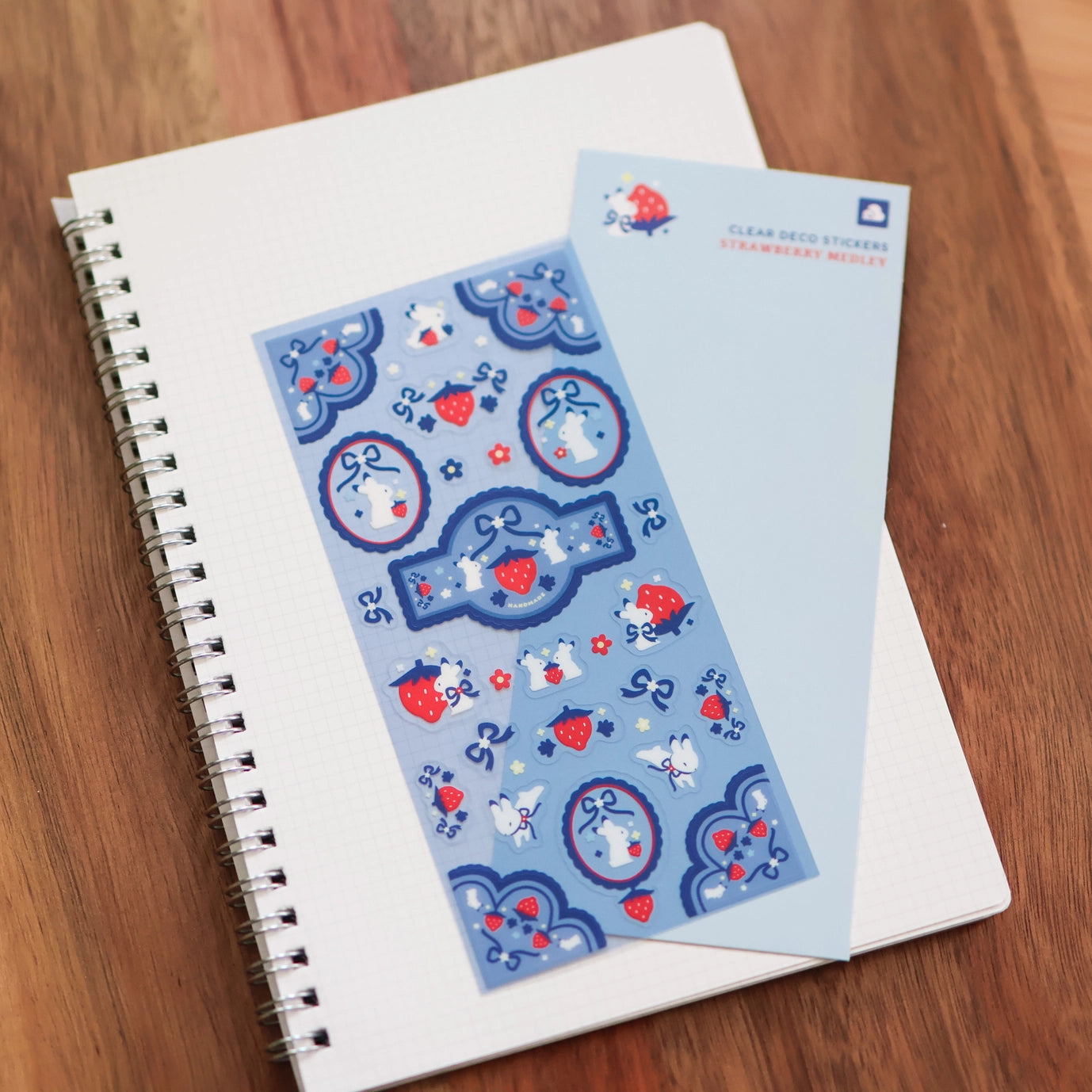 Strawberry Medley - Sticker Sheet (Clear)