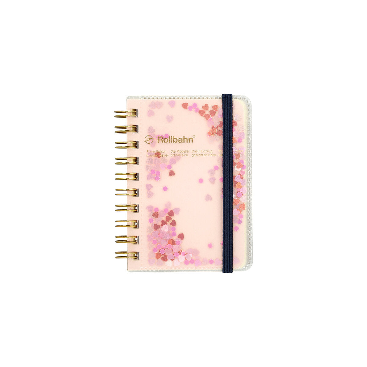 Rollbahn spiral notebook - Glitter Pink