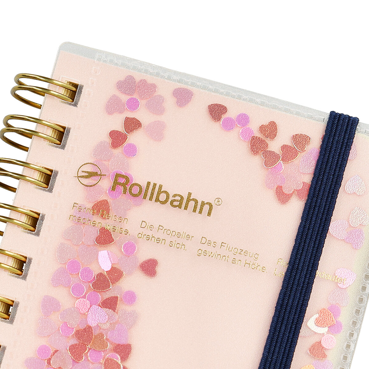 Rollbahn spiral notebook - Glitter Pink