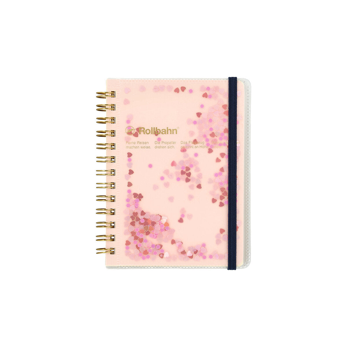 Rollbahn spiral notebook - Glitter Pink