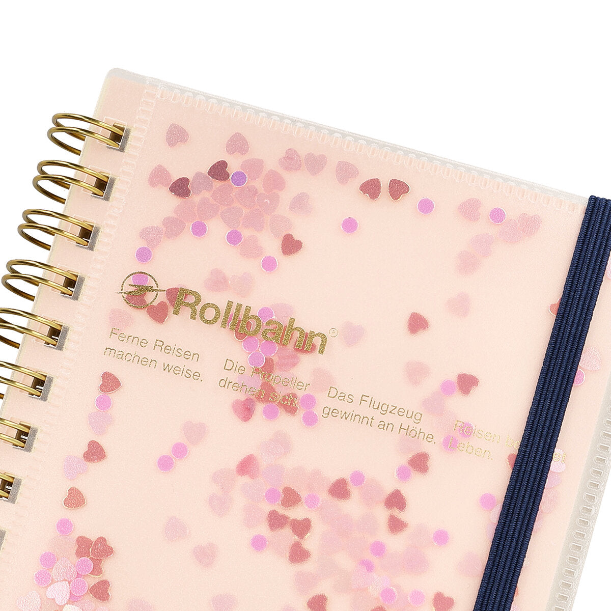 Rollbahn spiral notebook - Glitter Pink