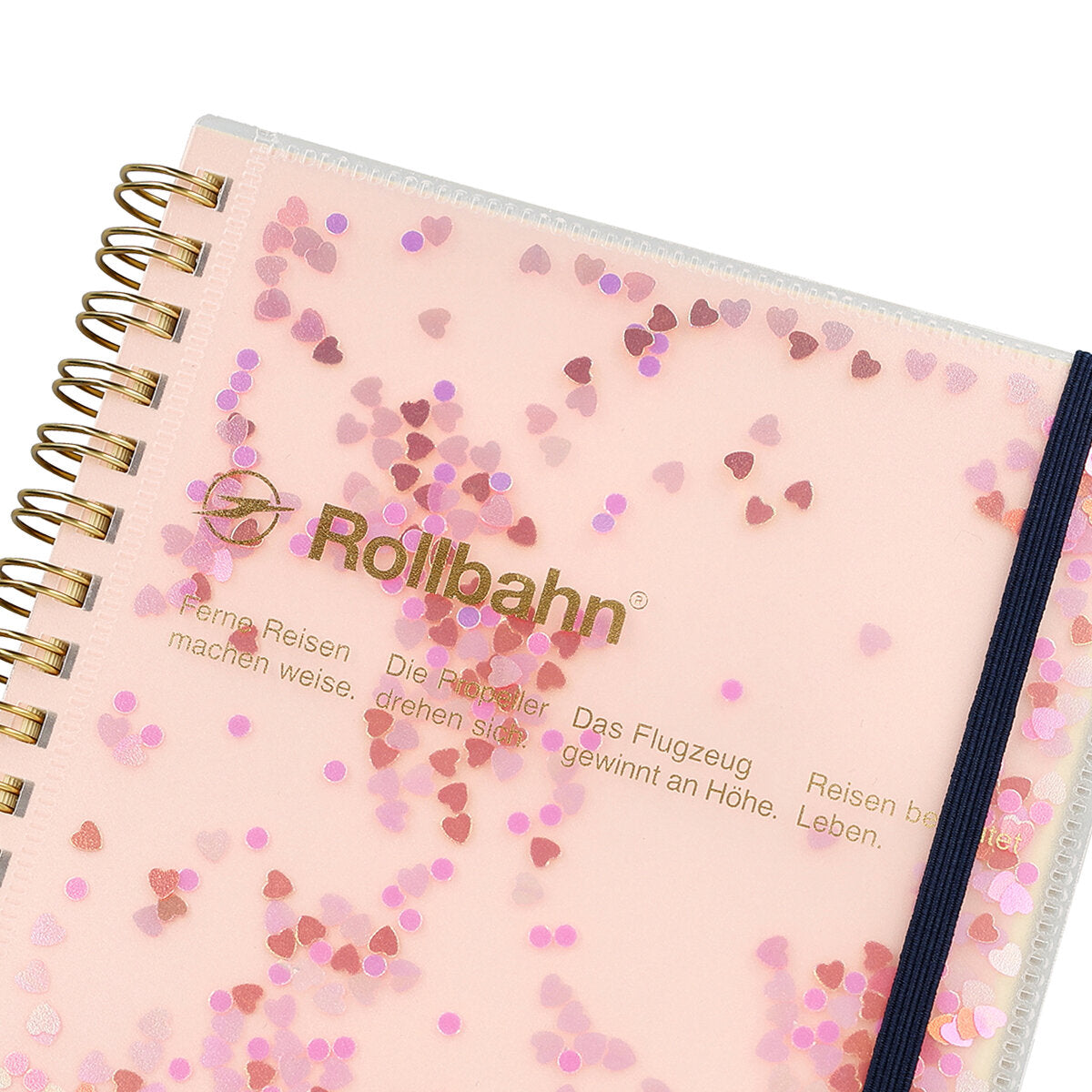 Rollbahn spiral notebook - Glitter Pink