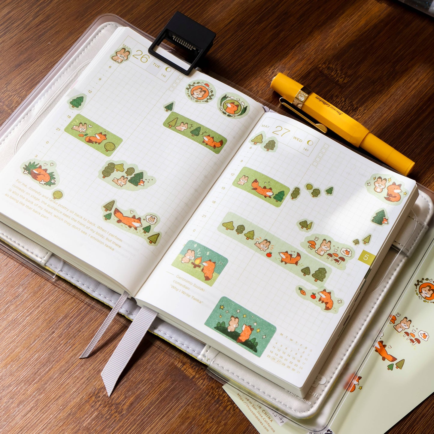 Sticker Sheet (Washi) - Unlikely Duo