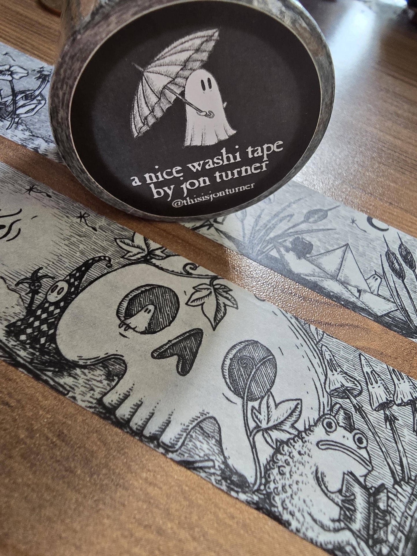 Infinite Oddities Extra Wide Spooky Fantasy Washi Tape