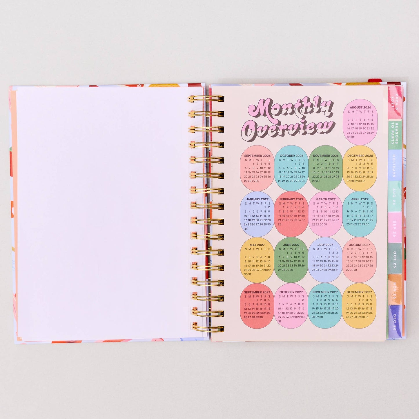 Medium 17-Month Academic Planner, Icons