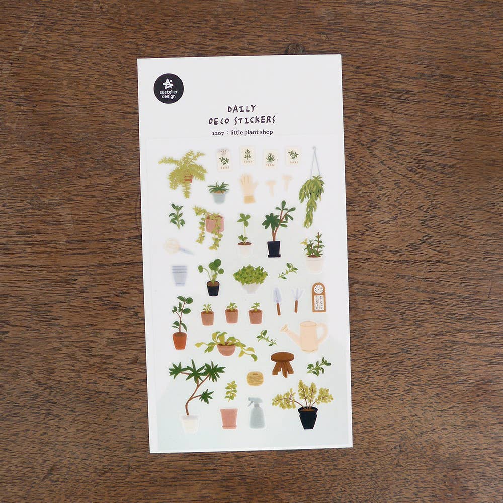Suatelier-1207 Little Plant Shop Sticker Sheet