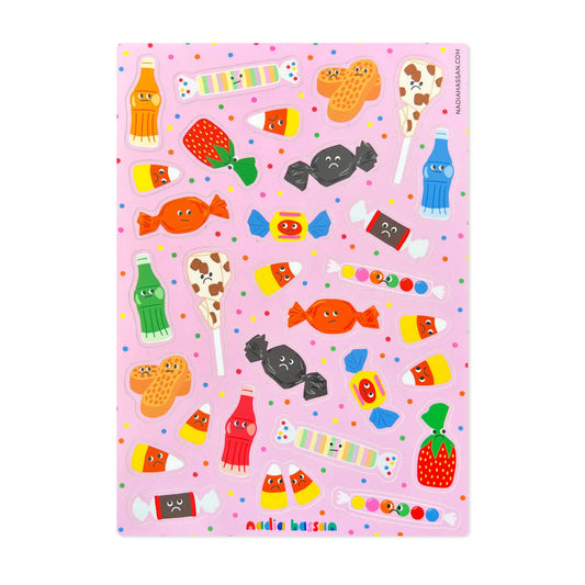 Sad Candy 5x7 Sticker Sheet