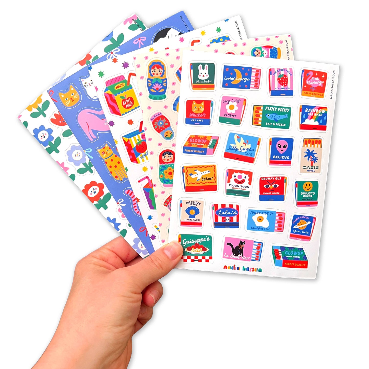 Sip Sip Hooray 5x7 Sticker Sheet