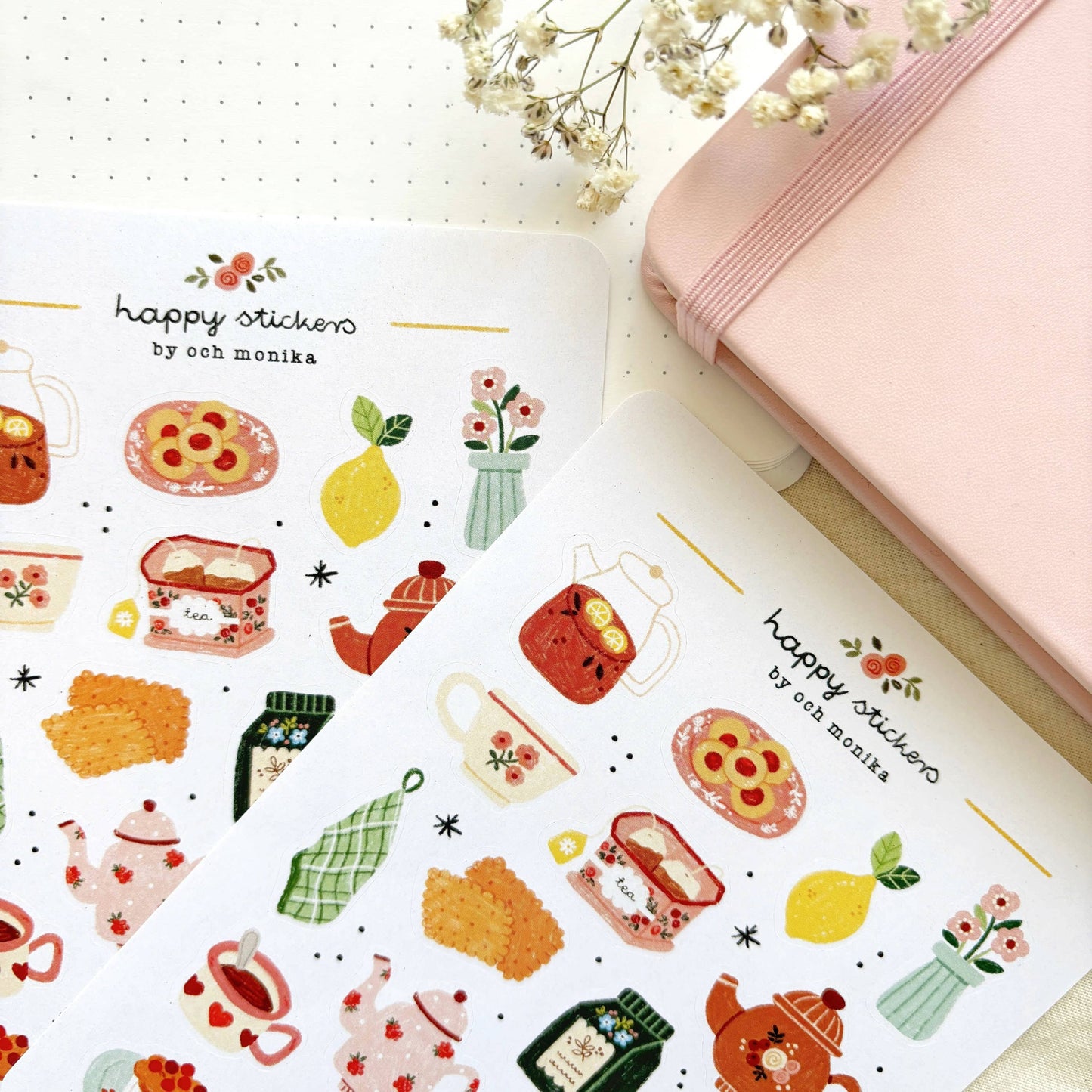 Tea Time - Planner & Journal Stickers | A6 Matte Paper