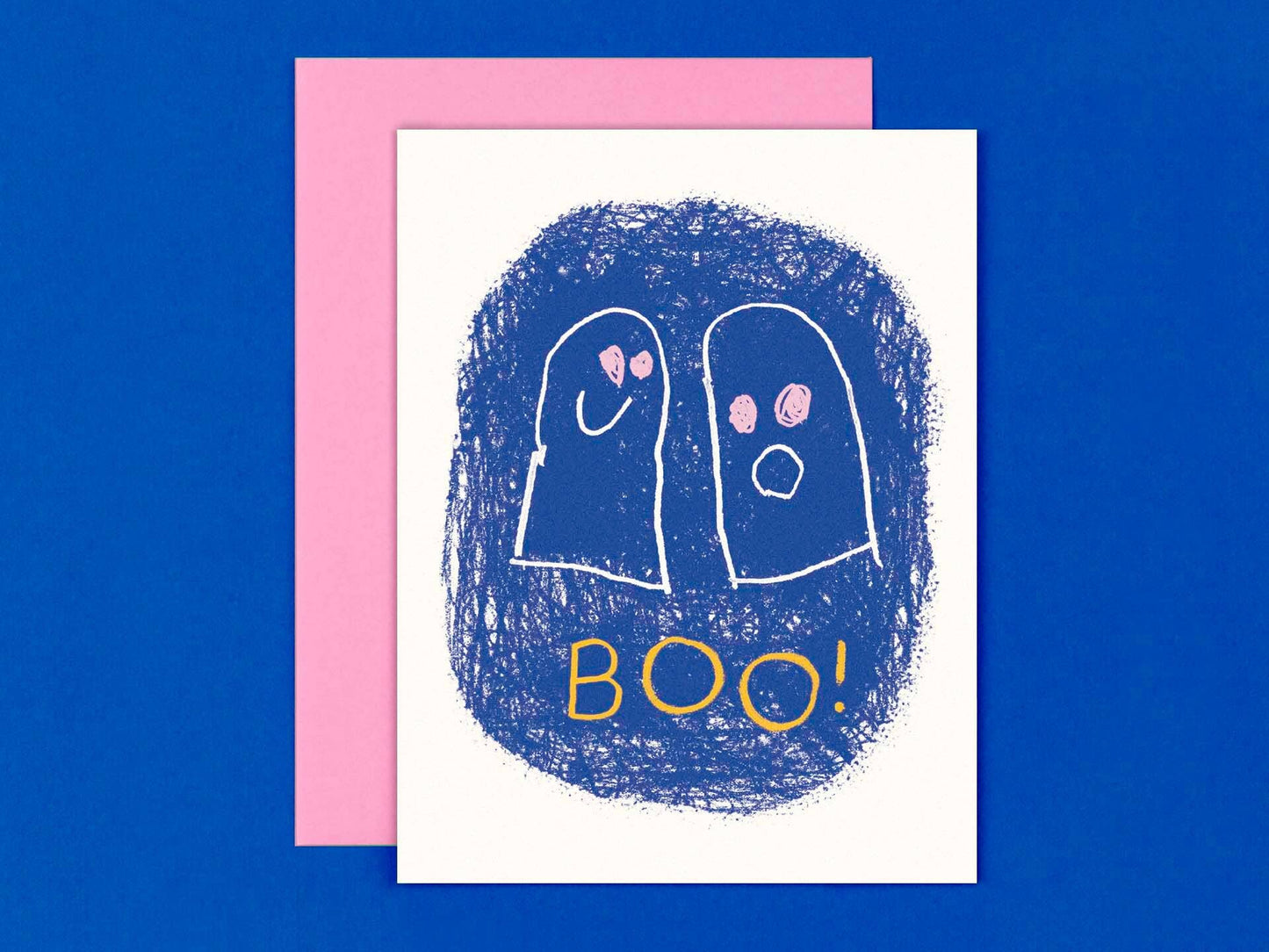 Lil Darlin', Cards by Kids, BOO Two Ghosts Halloween Card