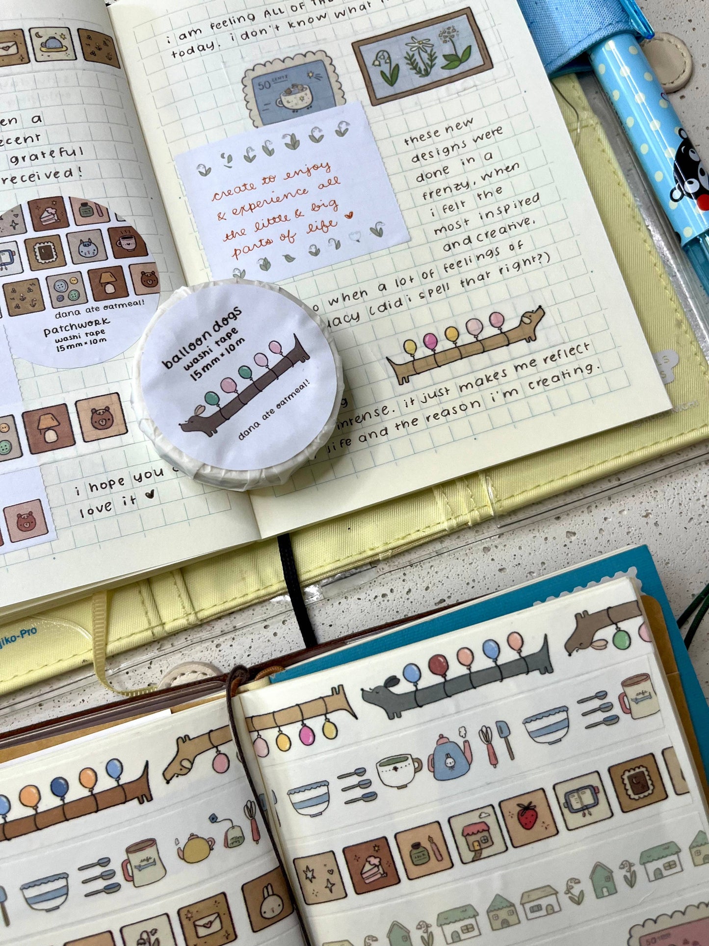 Balloon dogs washi tape