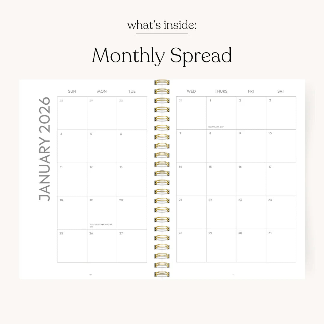 25-26 Academic Planner - Forget Me Nots 8.5x11