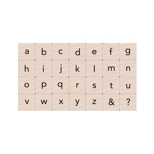 Essential Letters Wood Ink 'n Stamp Set