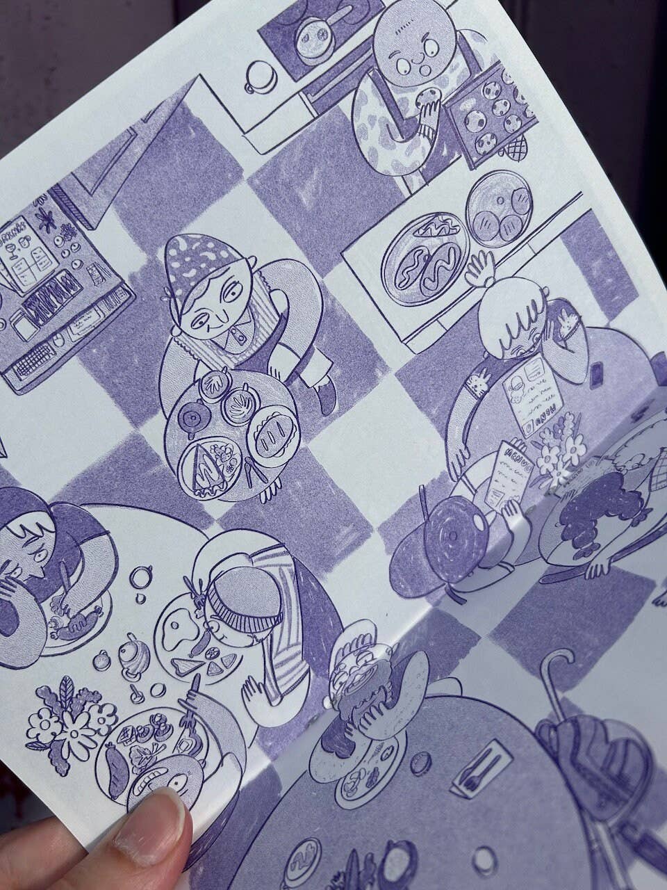Coffee Shop Risograph Zine A5 - Illustrations & Writings