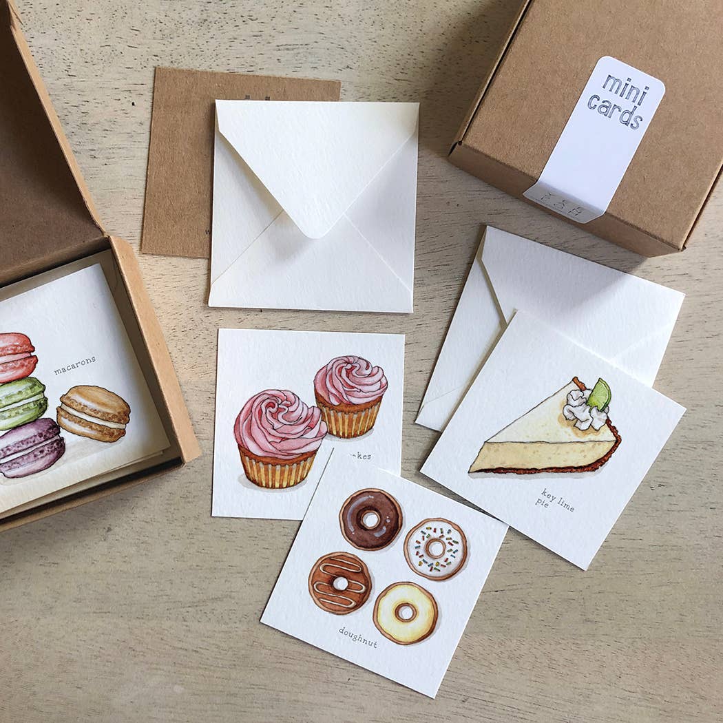 Mini Cards Set / Desserts