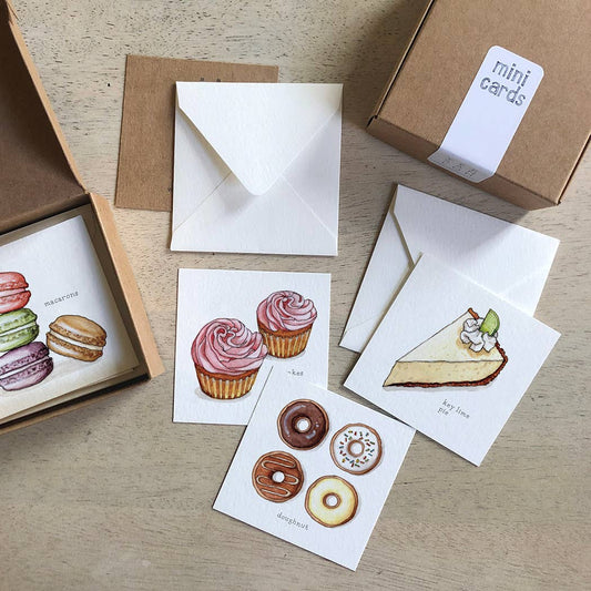 Mini Cards Set / Desserts