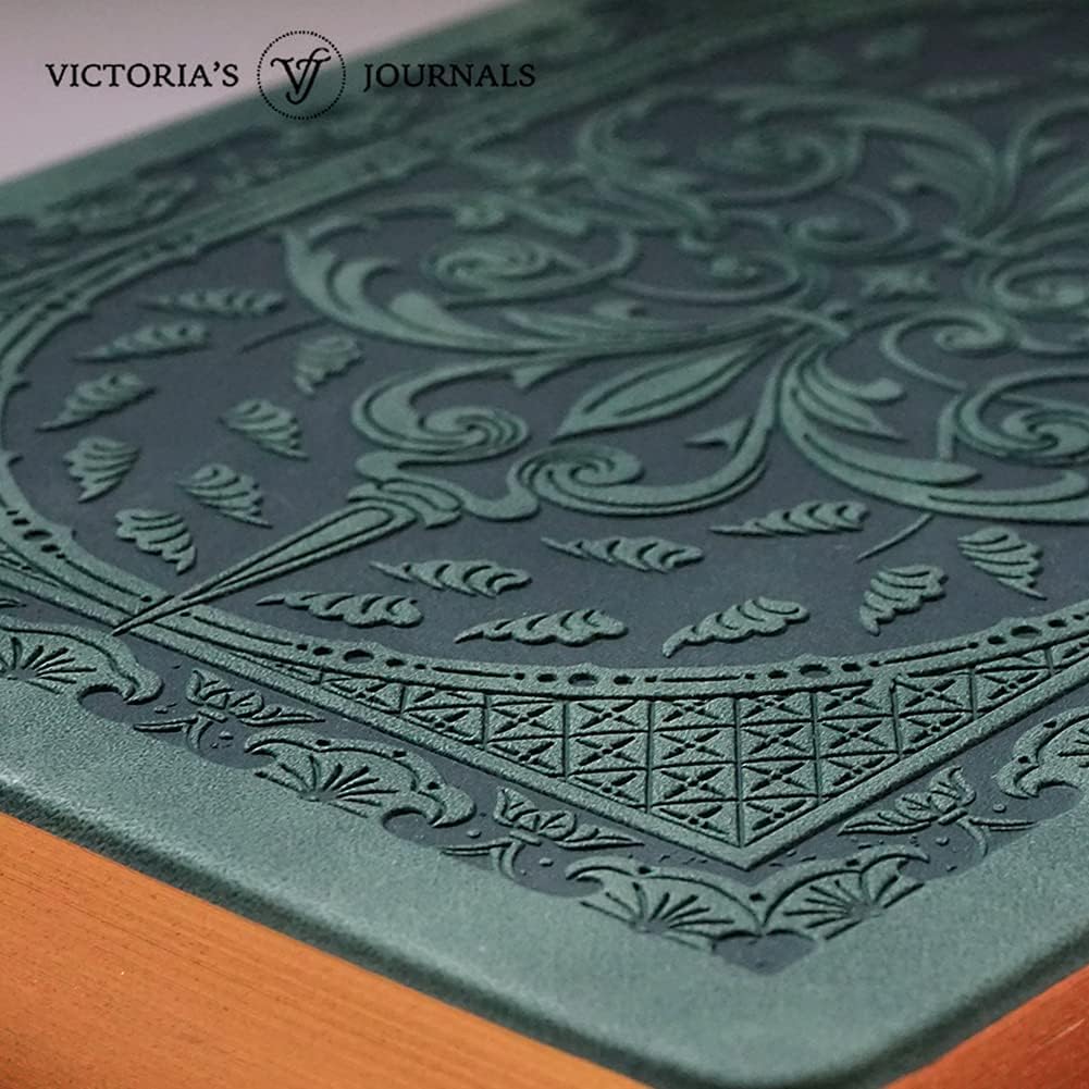 Victoria's Journals Vintage Style Diary Hard Cover (Green)