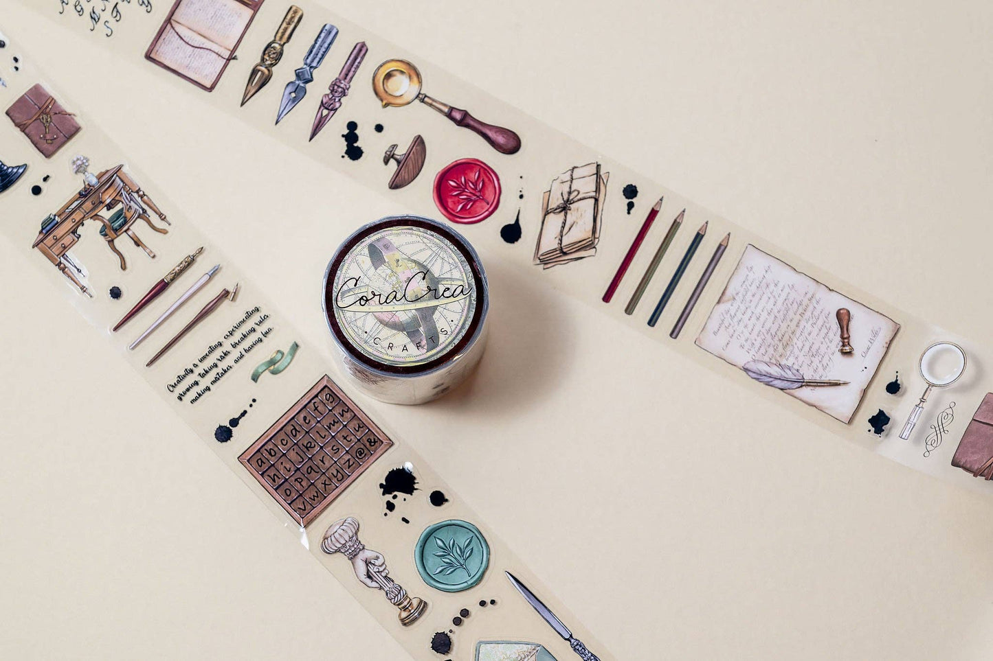 The Writing Desk Transparent Tape (Kiss-cut Sticker Roll)
