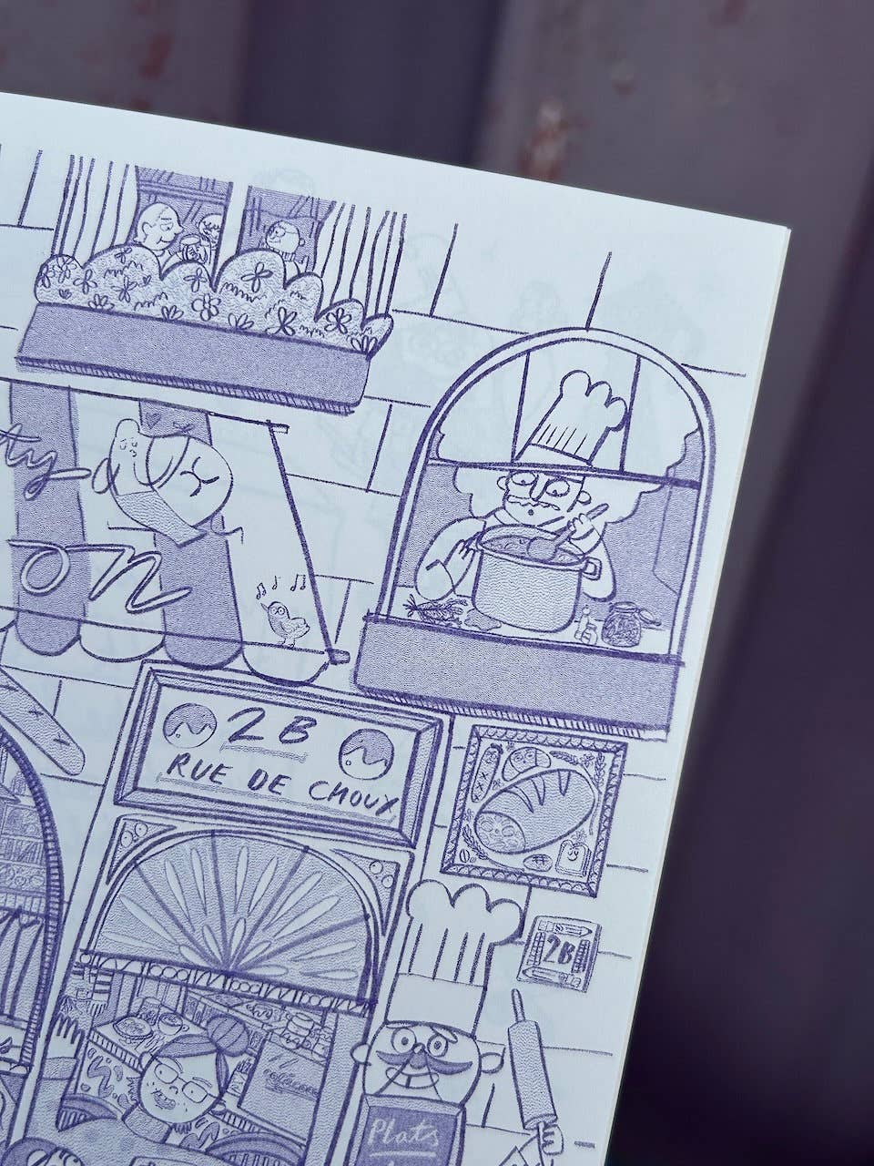 Coffee Shop Risograph Zine A5 - Illustrations & Writings