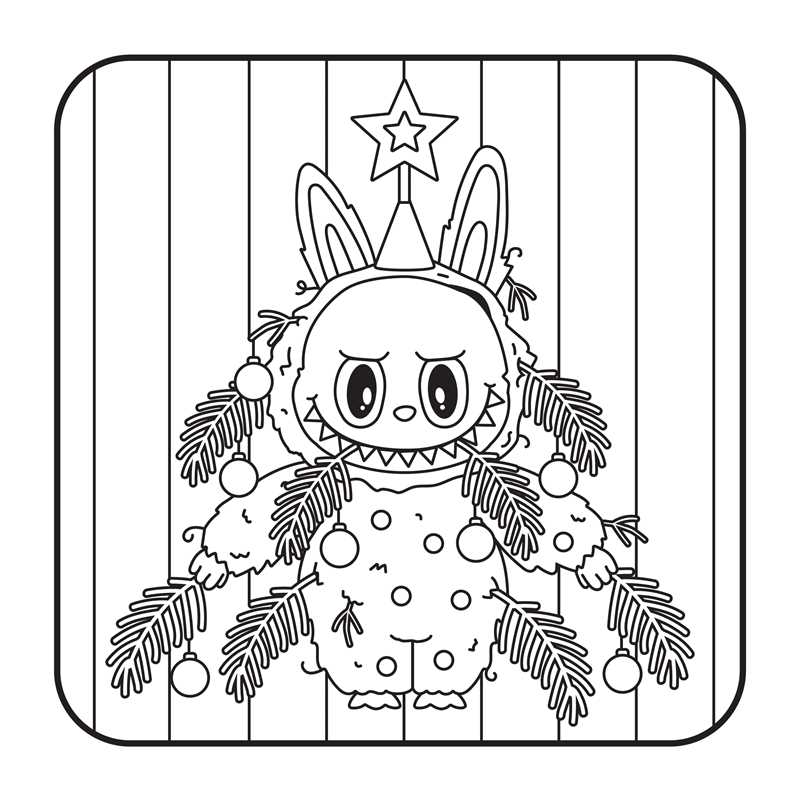 Very Merry Lafufu Coloring Book By Adams Media