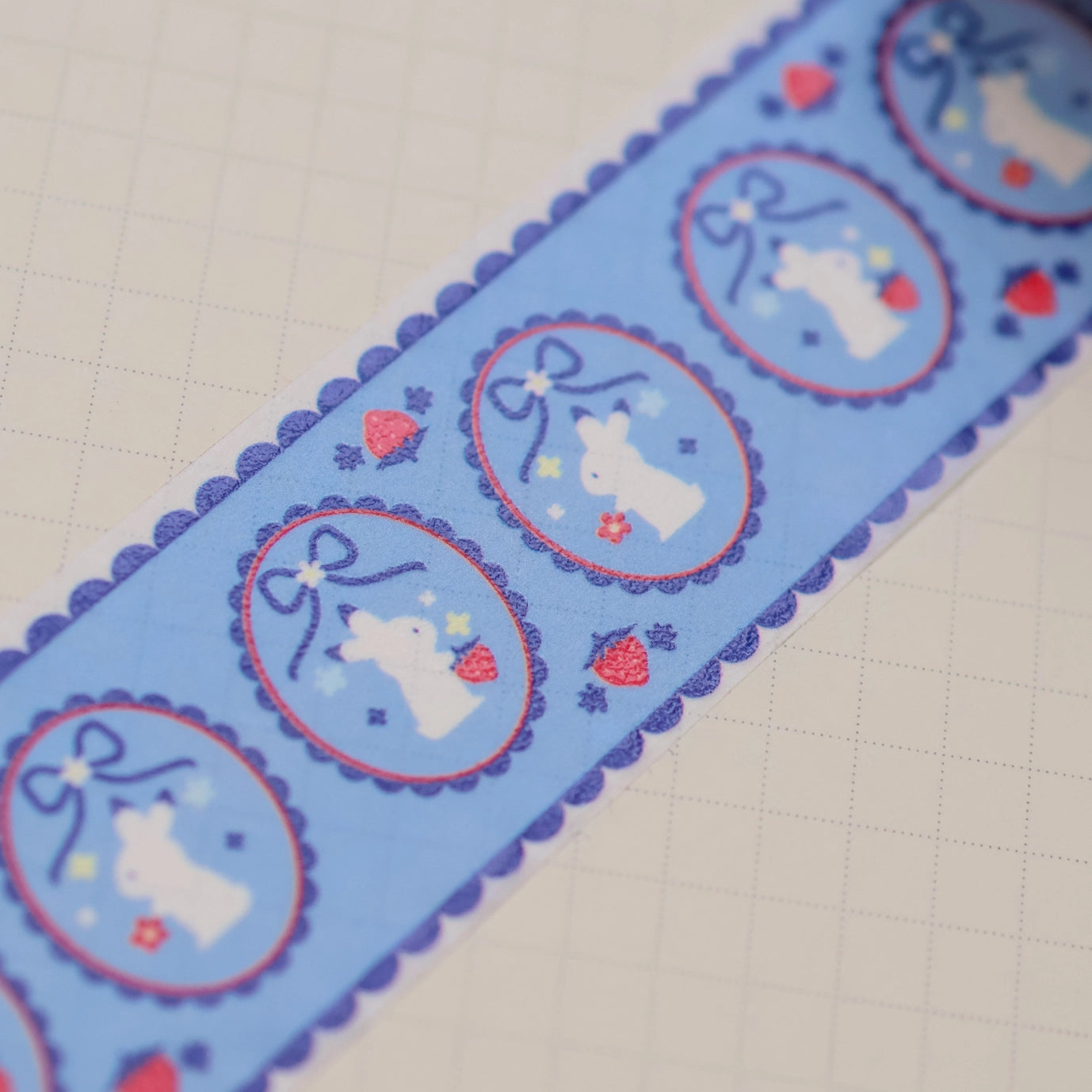 Sweet Blue Ribbon - 30mm Washi Tape (Foil)