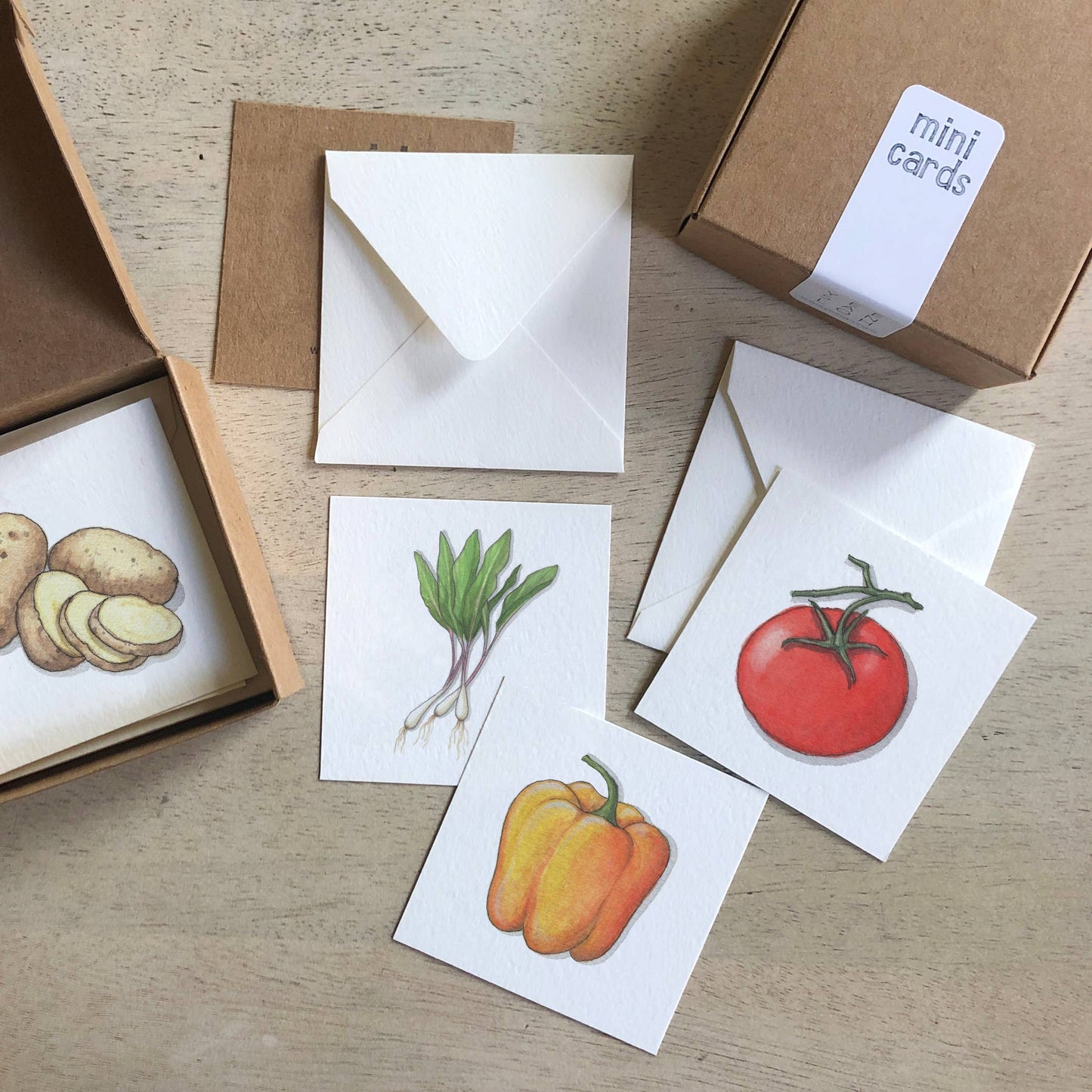 Mini Cards Set / Vegetables