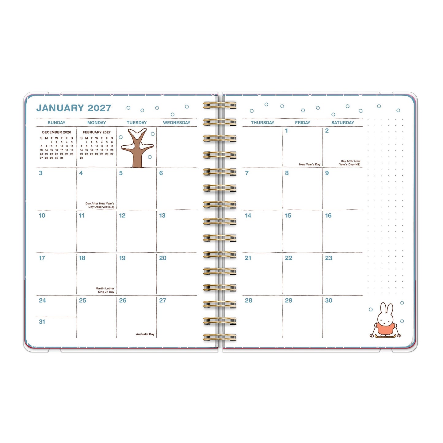 2027 Miffy A Year in Color Deluxe Compact Flexi Planner