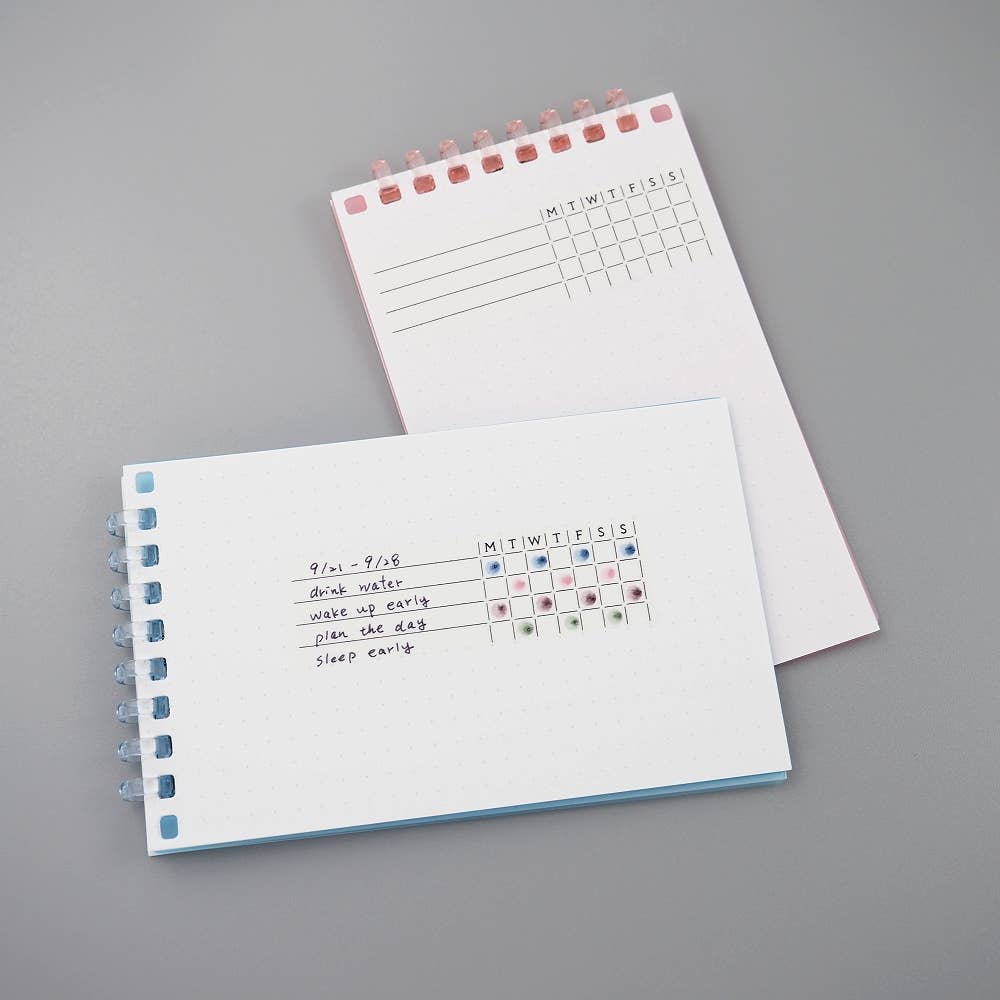 LAOMiS Weekly Habit Tracker Writable Washi Stickers