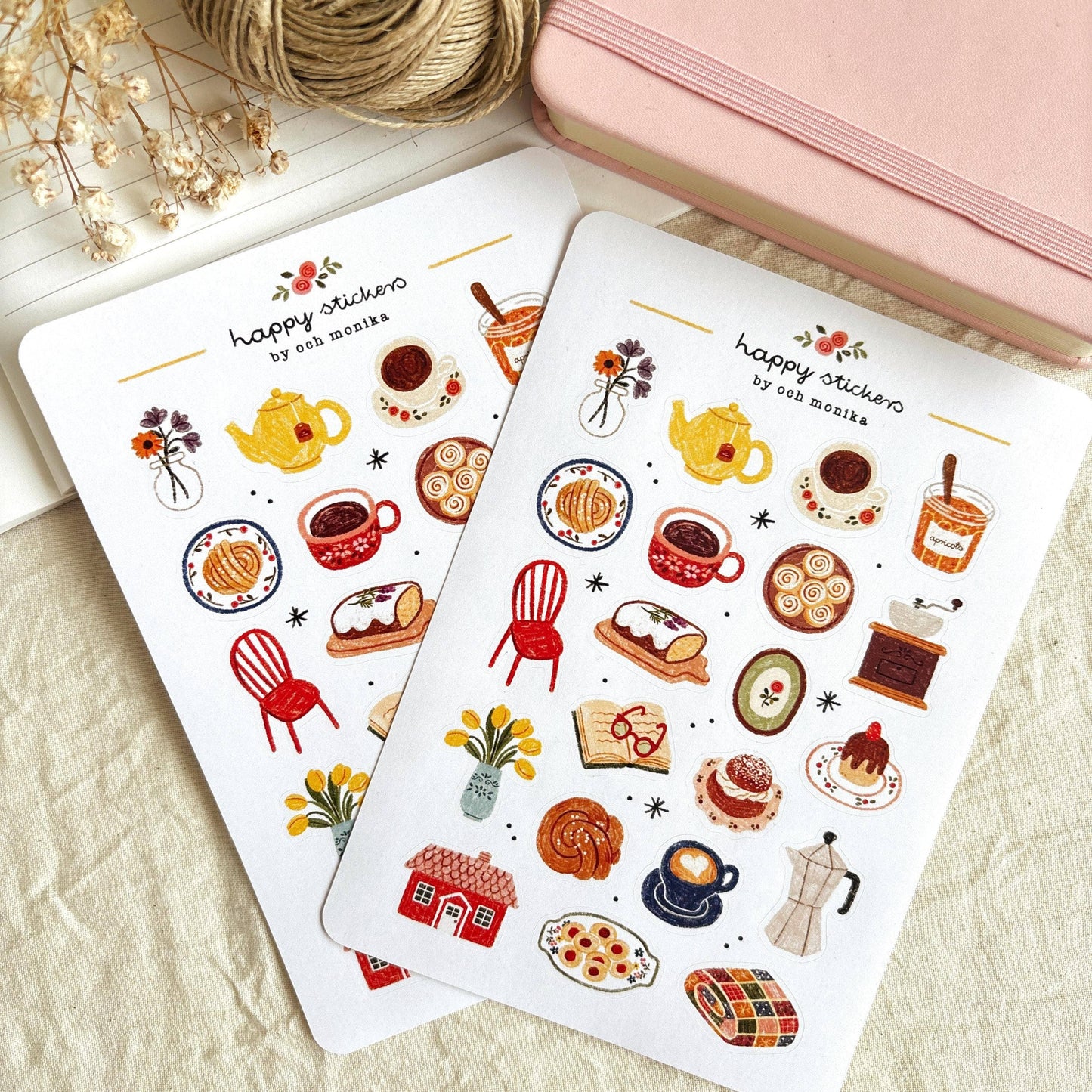 Fika - Planner & Journal Stickers | A6 Matte Paper