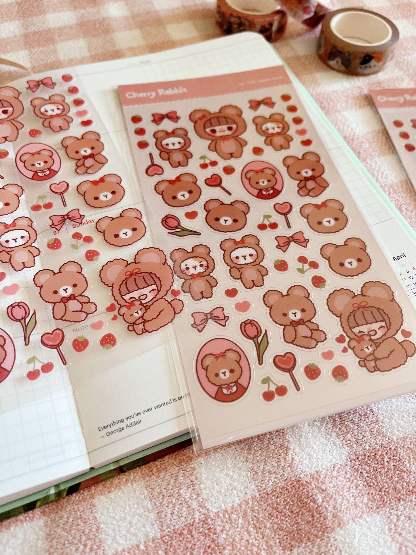 Teddy Bear Sticker Sheet no.109