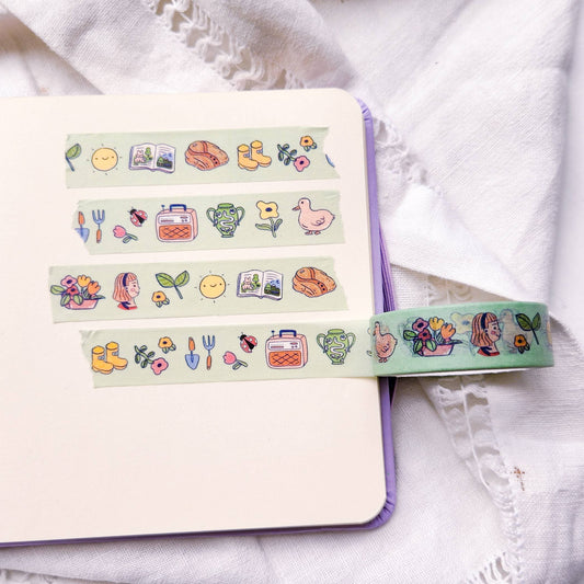 Gardening Washi Tape Homestead Cottage Slow Living Farm Life