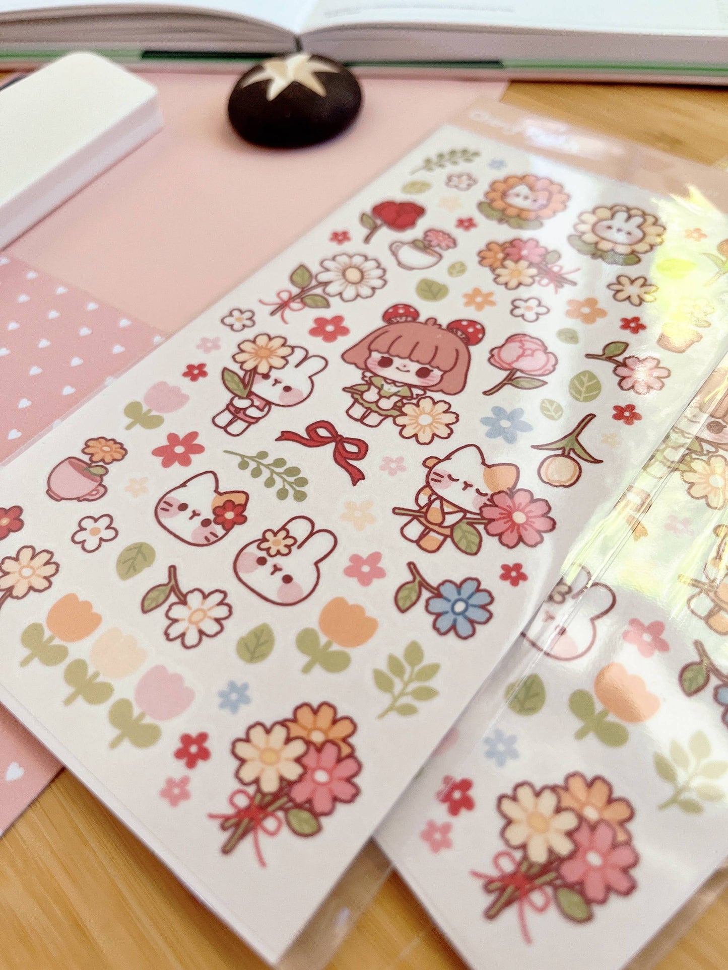 Sweet Flowers Sticker Sheet no.022