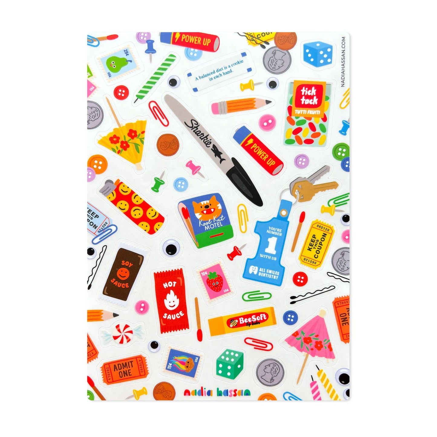 Junk Drawer 5x7 Sticker Sheet