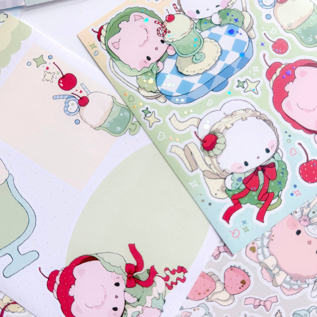 Melon Soda: Large Illustrative Sticker Sheet