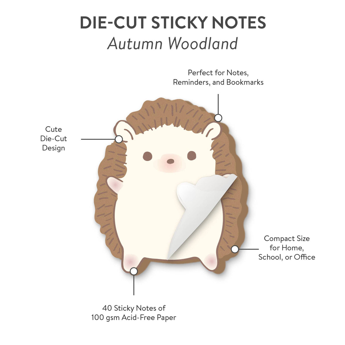 Autumn Woodland Sticky Note Set