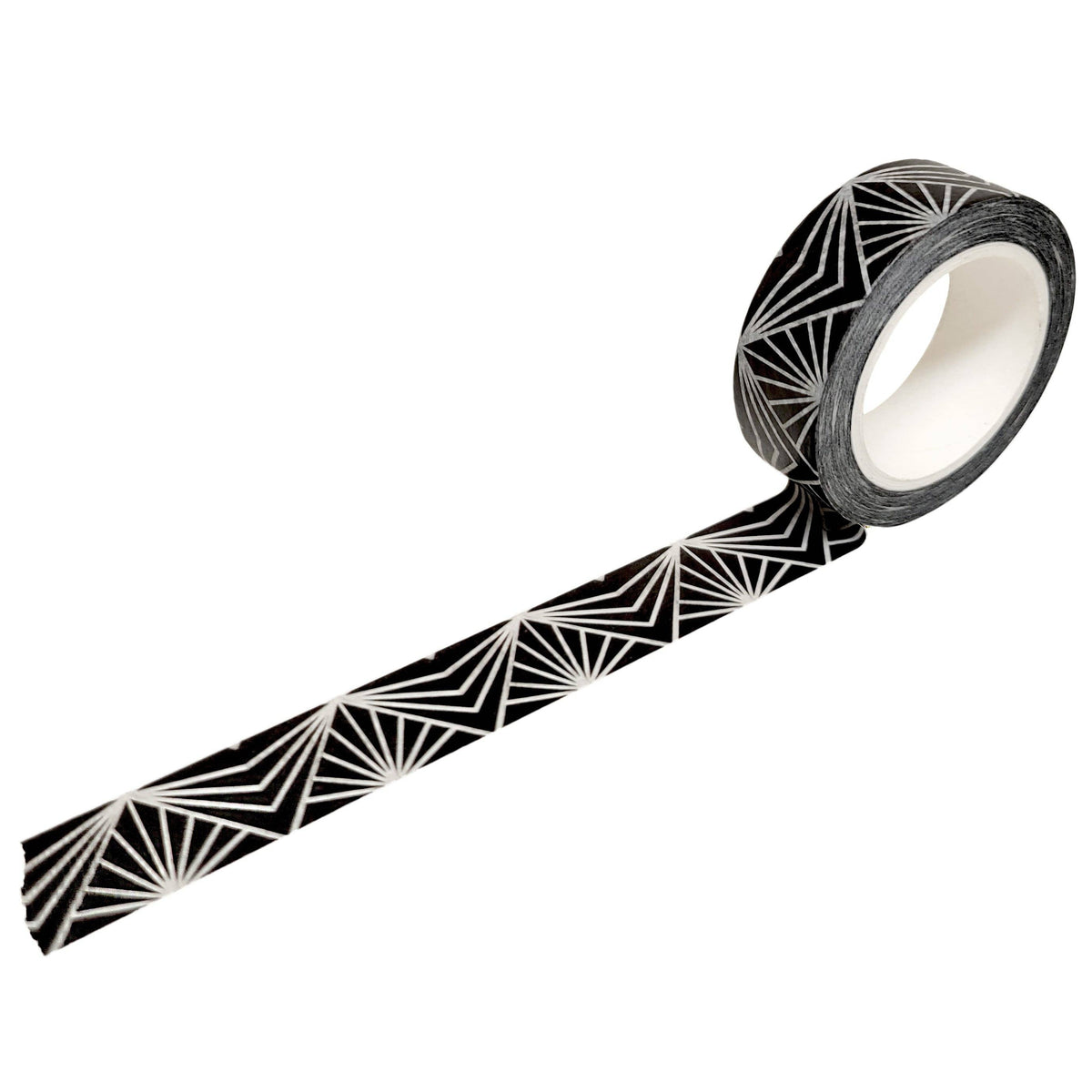 Black White Ray Geometric Washi Tape