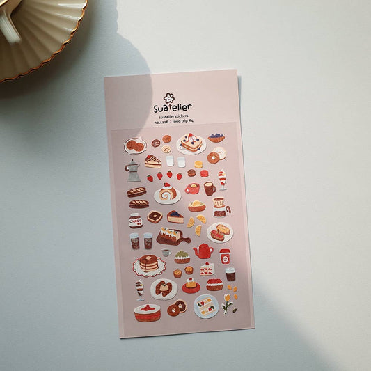 Suatelier-1116 Food Trip #4 Sticker Sheet