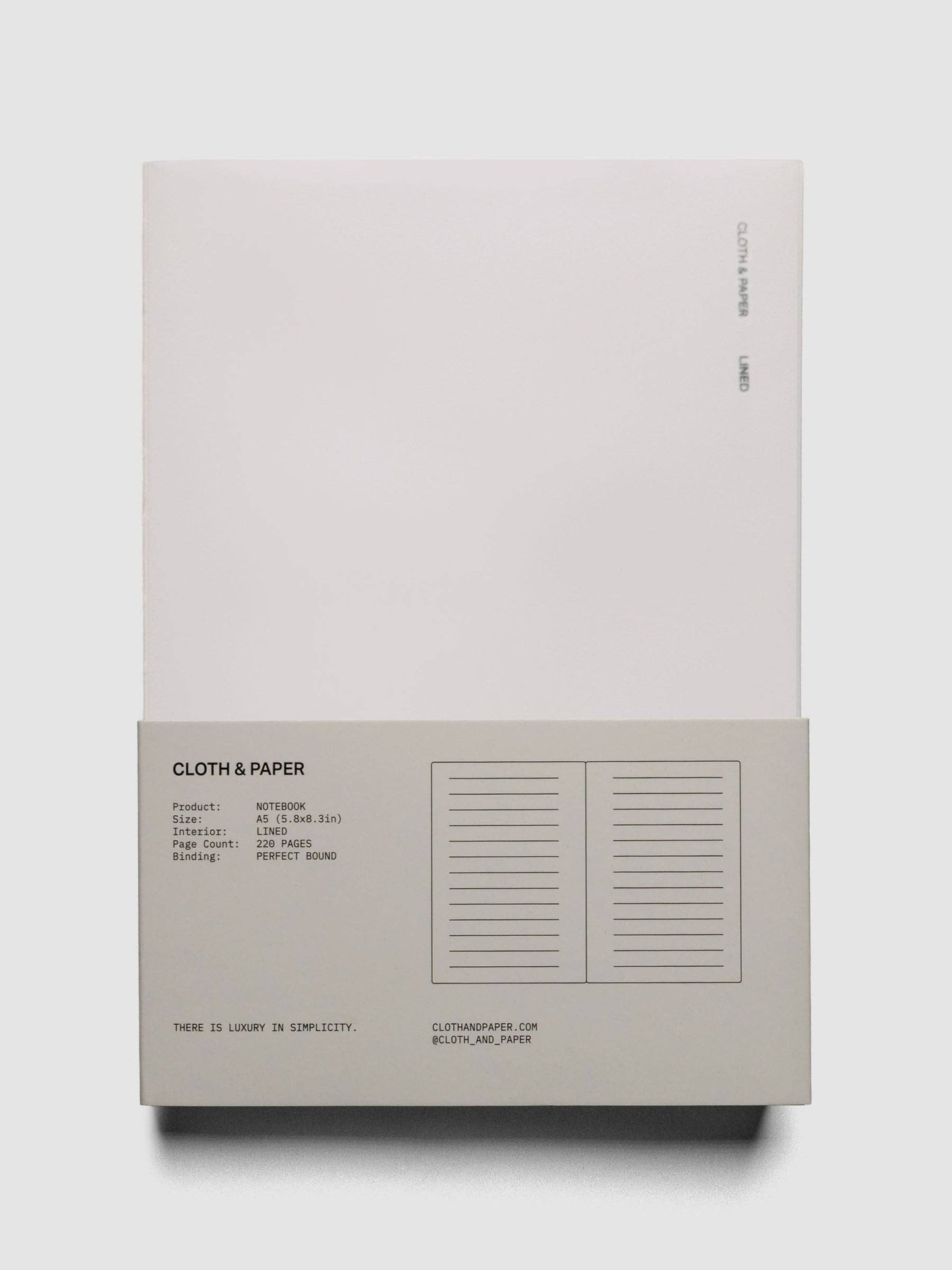 Perfect Bound Notebook | A5