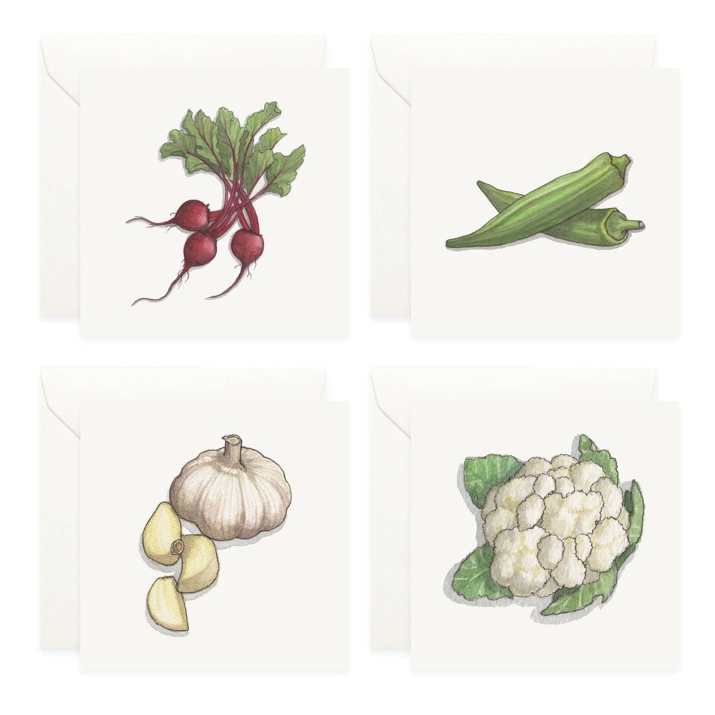 Mini Cards Set / Vegetables