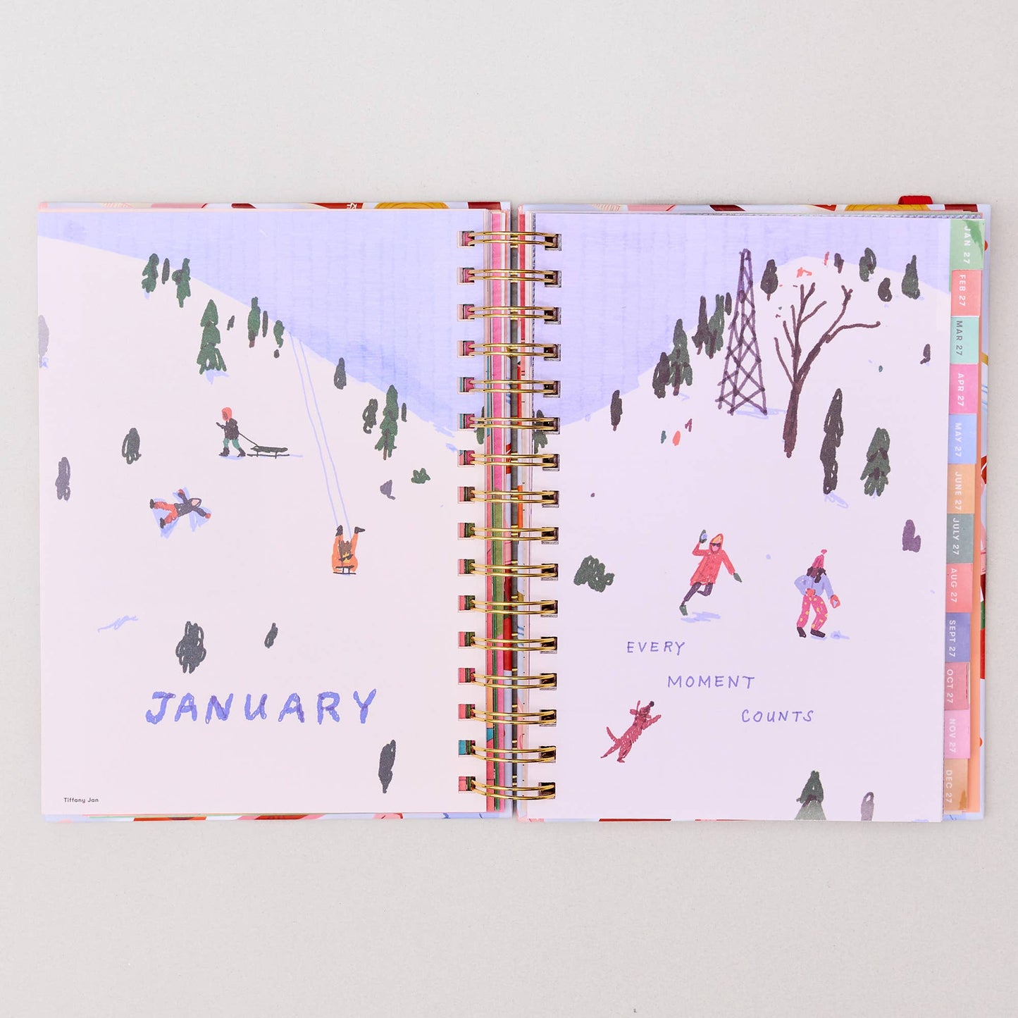 Medium 17-Month Academic Planner, Icons