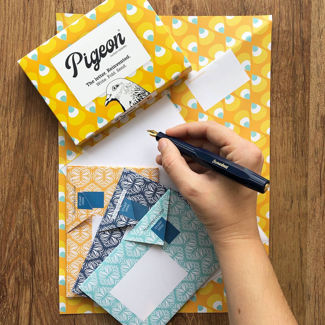 Pencil Pigeon, Folding Stationery Letter Set – Pack of 6
